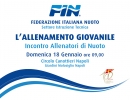 Lo staff tecnico della Nazionale di Nuoto a Napoli. 